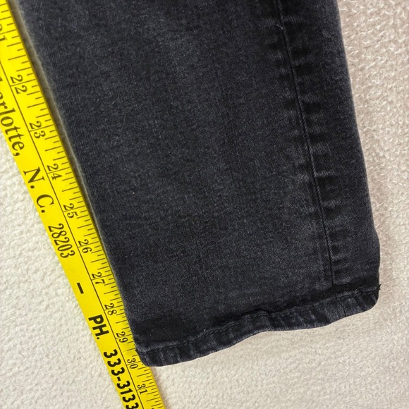 BKE Aiden Jeans Mens 28x30 Black Straight Leg Stretch Casual Faded Denim - Picture 6 of 7